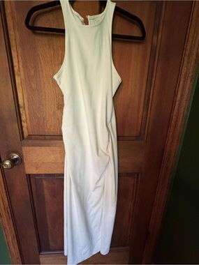 Sleeveless White Midi Dress - Classic tank Style